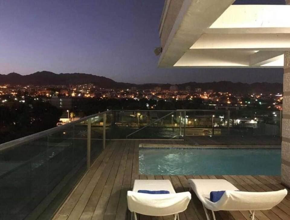 Exclusive Top Luxury Penthouse Near The Sea With Privat Roof-Pool Eilat Exterior foto
