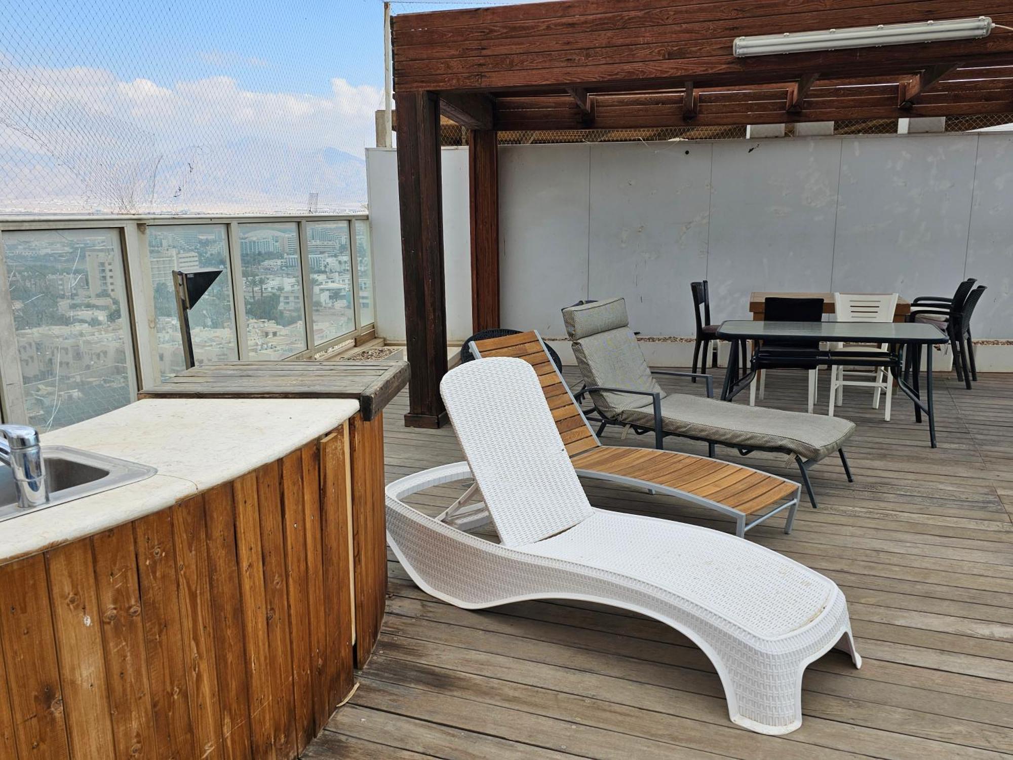 Exclusive Top Luxury Penthouse Near The Sea With Privat Roof-Pool Eilat Exterior foto