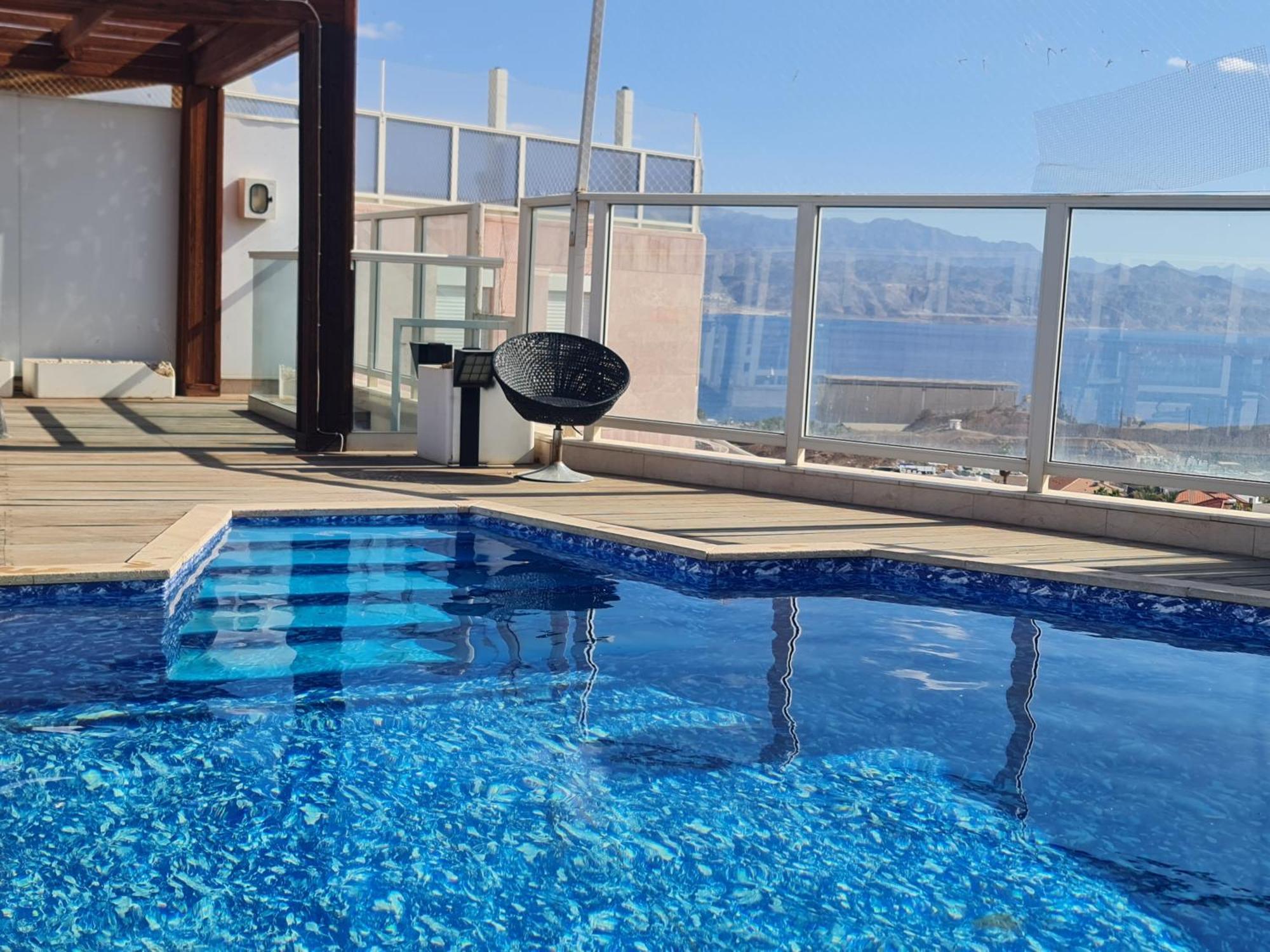 Exclusive Top Luxury Penthouse Near The Sea With Privat Roof-Pool Eilat Exterior foto
